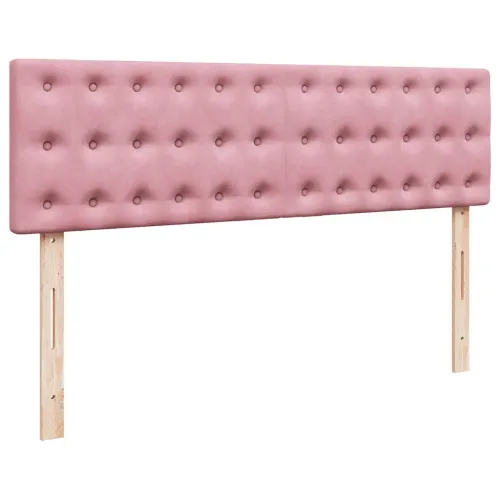 otoman krevet s madracem&LED ružičasti 140x190 cm baršunasti - Ružičasta 140 x 190 cm gumbi Ružičasta Cijena