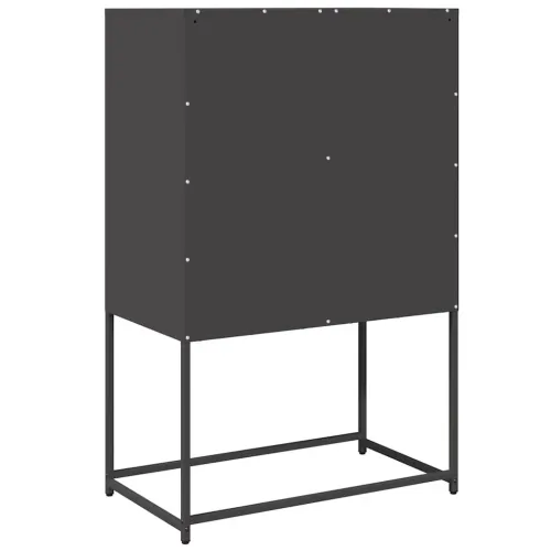 Visoka ploča crna 68x39x107 cm čelik - Crna 1 Cijena