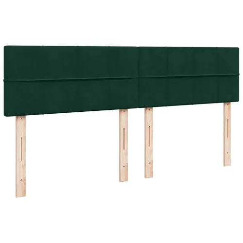 otoman krevet s madracem tamnozeleni 160x200 cm baršunasti - Tamnozelena 160 x 200 cm Blok s kvadratima Tamnozelena Cijena