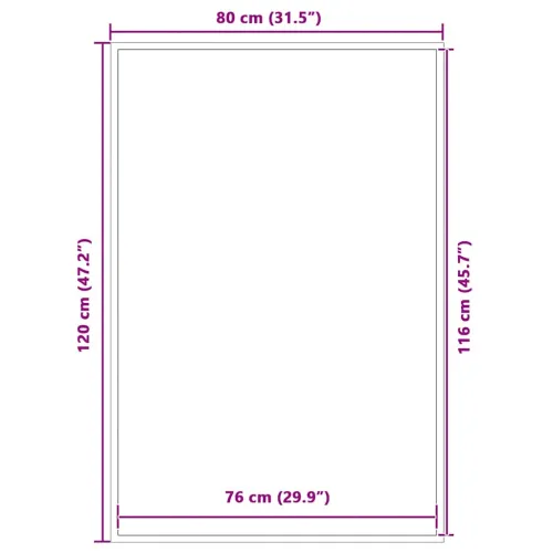 Otirač sivi 80 x 120 cm - Siva 80 x 120 cm 1 Cijena