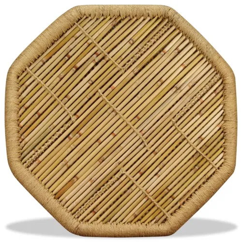 Stolić za kavu od bambusa osmerokutni 60 x 60 x 45 cm - Smeđa 1 Cijena