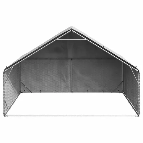 Vanjski pseći boks s pokrovom 3x2x1,9 m pocinčani čelik - 3 x 2 x 1.9 m Cijena