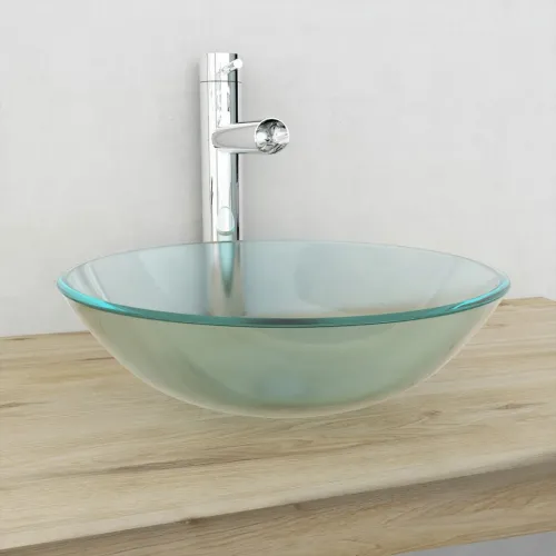 Lavabo - Umivaonik od Kaljenog Matiranog Stakla 42 cm - Matirano Bez slavine Cijena