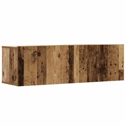 2-dijelni zidni set TV ormarić konstruirano drvo - Staro drvo 1 80/100 cm Staro drvo Cijena