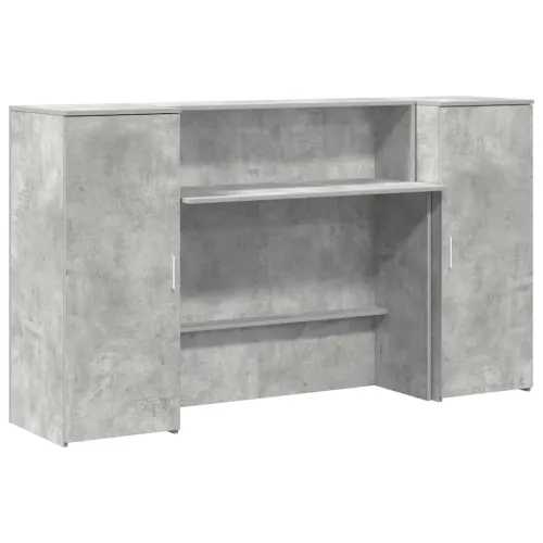 Recepcijski stol 180x50x103,5 cm konstruiranog drva - Beton siva 180 x 50 x 103.5 cm Beton siva 180 x 50 x 103.5 cm Cijena