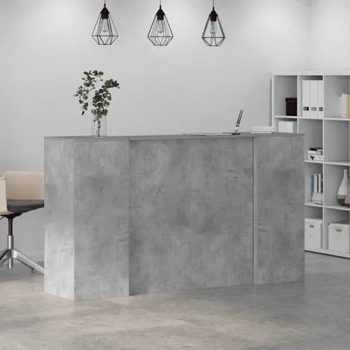 Recepcijski stol 180x50x103,5 cm konstruiranog drva - Beton siva 180 x 50 x 103.5 cm Cijena