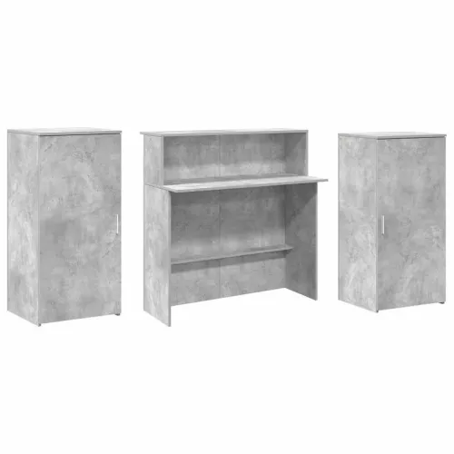 Recepcijski stol 200x50x103,5 cm konstruiranog drva - Beton siva 200 x 50 x 103.5 cm Cijena