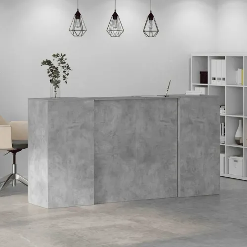Recepcijski stol 200x50x103,5 cm konstruiranog drva - Beton siva 200 x 50 x 103.5 cm Cijena