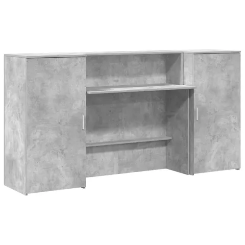Recepcijski stol 200x50x103,5 cm konstruiranog drva - Beton siva 200 x 50 x 103.5 cm Cijena