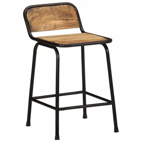 Barski stolci 2 kom 46x35,5x70 cm masivnog grubog drva manga - 46 x 35.5 x 70 cm 2 Grubo masivno drvo manga Cijena