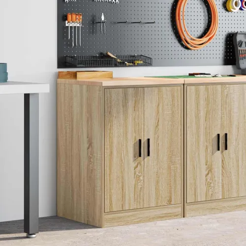 Garažni ormar za odlaganje 60x51x85 cm masivne borovine - sonoma hrast 60 x 51 x 85 cm 1 2 vrata Cijena