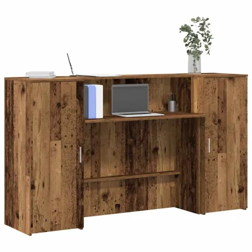 Recepcijski stol 180x50x103,5 cm od konstruiranog drva - Staro drvo 180 x 50 x 103.5 cm Cijena