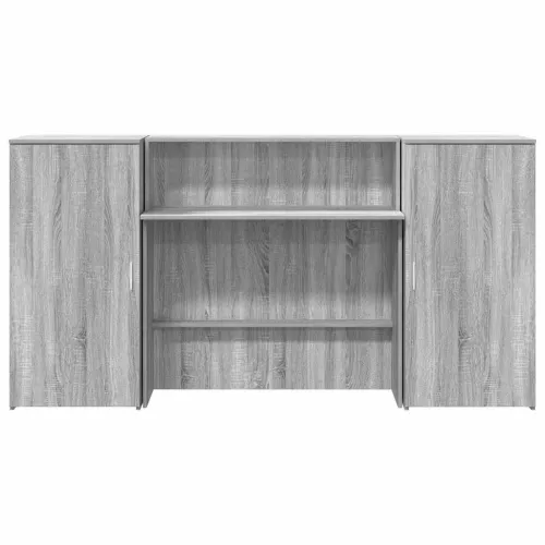 Recepcijski stol 200x50x103,5 cm od konstruiranog drva - Sivi hrast sonoma 200 x 50 x 103.5 cm Cijena