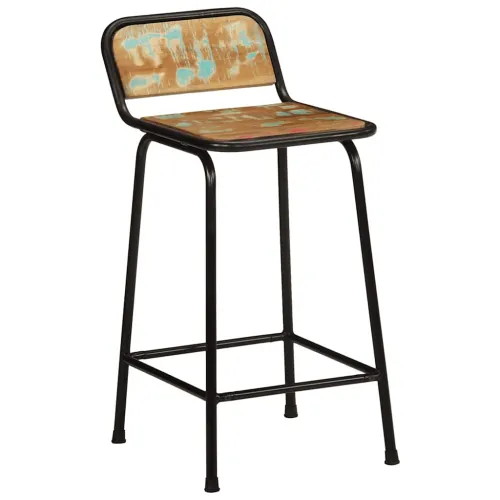 Barski stolci 4 kom 46x35,5x80 cm masivnog obnovljenog drva - 46 x 35.5 x 80 cm 4 masivno obnovljeno drvo Cijena