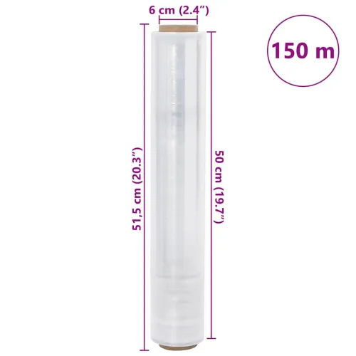 rastezljiva folija 6 kom prozirna 30 μm 50 cm x 150 m - Transparentan 50 cm x 150 m (debljina 30 μm) 6 Cijena
