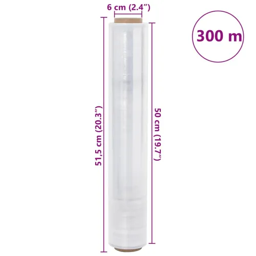 rastezljiva folija 2 kom prozirna 20 μm 50 cm x 300 m - Transparentan 50 cm x 300 m (debljina 20 μm) 2 Cijena