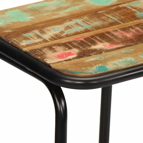Barski stolci 2 kom 46x35,5x80 cm masivnog obnovljenog drva - 46 x 35.5 x 80 cm 2 masivno obnovljeno drvo Cijena