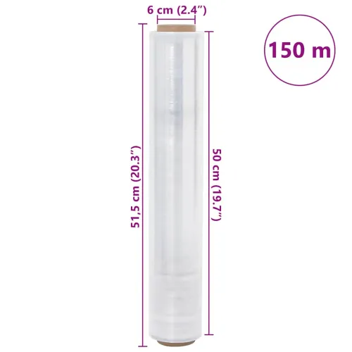 rastezljiva folija 2 kom prozirna 20 μm 50 cm x 150 m - Transparentan 50 cm x 150 m (debljina 20 μm) 2 Cijena