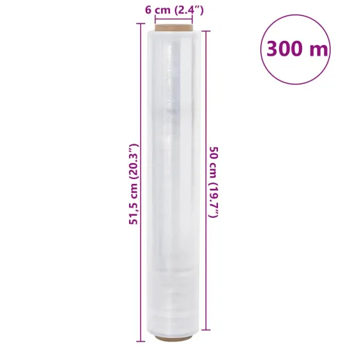 rastezljiva folija 6 kom prozirna 30 μm 50 cm x 300 m - Transparentan 50 cm x 300 m (debljina 30 μm) 6 Cijena