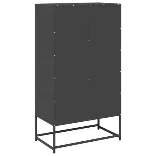 Visoka ploča crna 68x39x123 cm čelik - Crna 1 Cijena