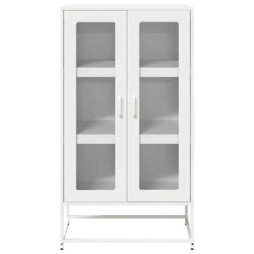 Visoka ploča bijela 68x39x123 cm čelik - Bijela 1 Cijena