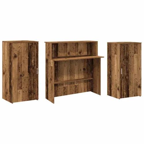 Recepcijski stol 200x50x103,5 cm od konstruiranog drva - Staro drvo 200 x 50 x 103.5 cm Cijena