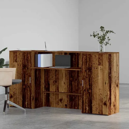 Recepcijski stol 200x50x103,5 cm od konstruiranog drva - Staro drvo 200 x 50 x 103.5 cm Cijena