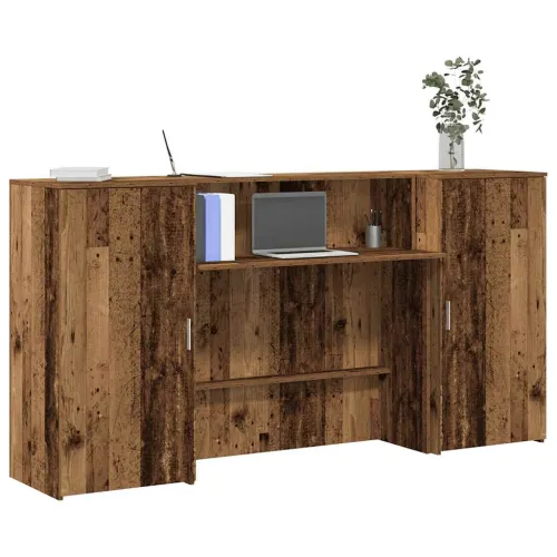Recepcijski stol 200x50x103,5 cm od konstruiranog drva - Staro drvo 200 x 50 x 103.5 cm Cijena