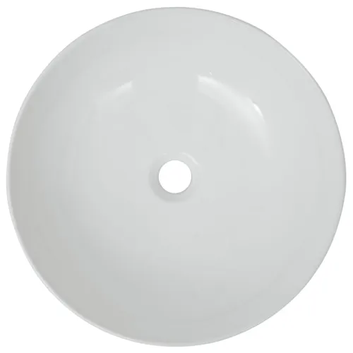 Lavabo - Umivaonik Okrugli Keramički Bijeli 41,5x13,5 cm - Bijela Cijena