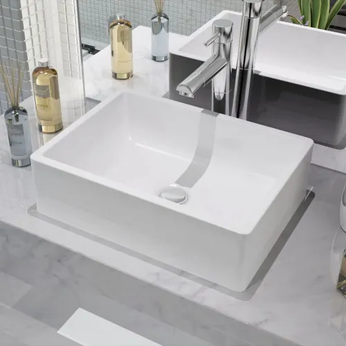Lavabo - Umivaonik Keramički Bijeli 41x30x12 cm - Bijela Bijela Cijena