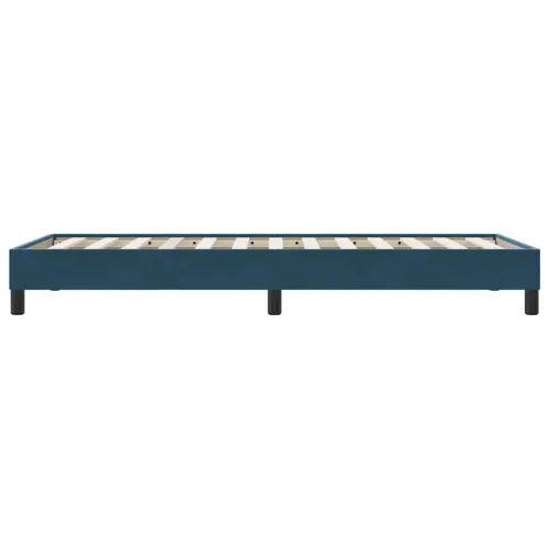 Box Spring krevet bez madraca tamnoplavi 90x210 cm samt - Tamno plava 25 cm 90 x 210 cm Cijena