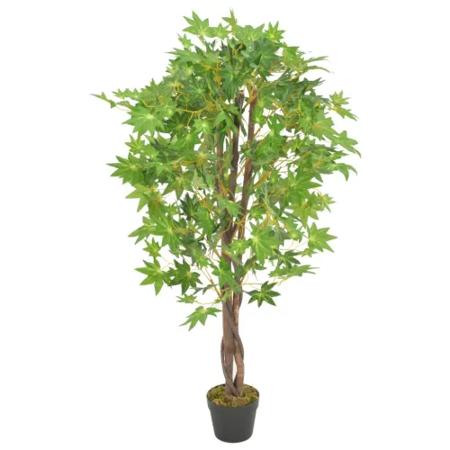 Umjetno stablo javora s posudom zeleno 120 cm - Zelena Cijena