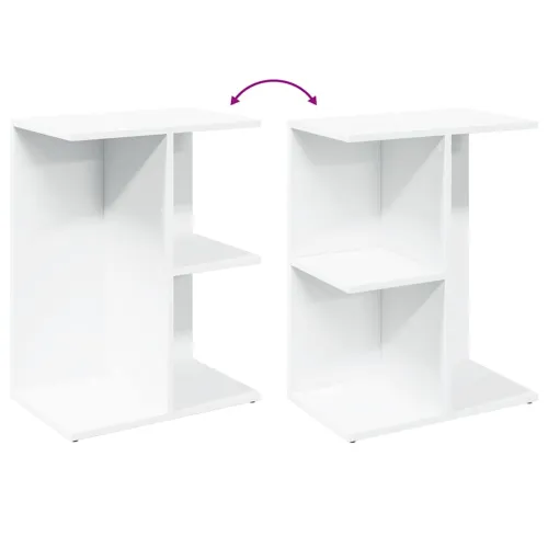 Noćni ormarić bijeli 46,5x29x61 cm konstruiranog drva - Bijela 1 Cijena