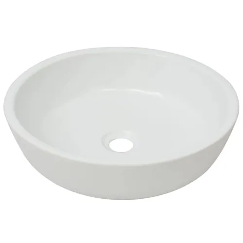 Lavabo - Umivaonik Okrugli Keramički Bijeli 42x12 cm - Bijela Cijena