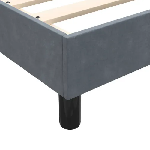 Box Spring krevet bez madraca tamno sivi 100x210 cm samt - Tamno siva 25 cm 100 x 210 cm Cijena