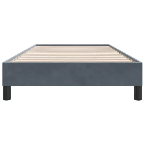Box Spring krevet bez madraca tamno sivi 100x210 cm samt - Tamno siva 25 cm 100 x 210 cm Cijena