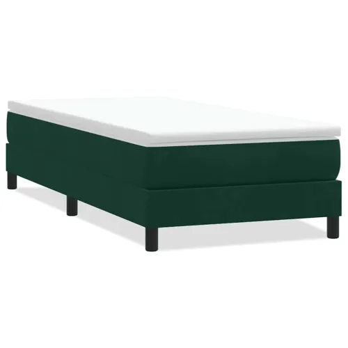 Box Spring krevet bez madraca tamnozeleni 100x210 cm samt - Tamnozelena 25 cm 100 x 210 cm Cijena