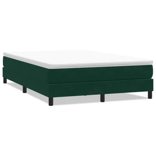 Box Spring krevet bez madraca tamnozeleni 140x210 cm baršun - Tamnozelena 25 cm 140 x 210 cm Cijena