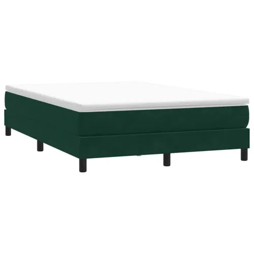 Box Spring krevet bez madraca tamnozeleni 140x210 cm baršun - Tamnozelena 25 cm 140 x 210 cm Cijena