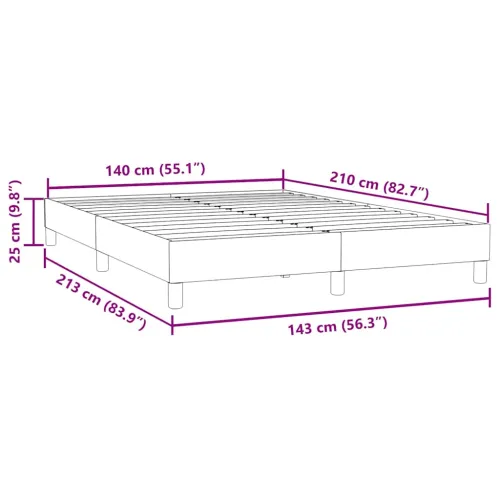 Box Spring krevet bez madraca tamnozeleni 140x210 cm baršun - Tamnozelena 25 cm 140 x 210 cm Cijena