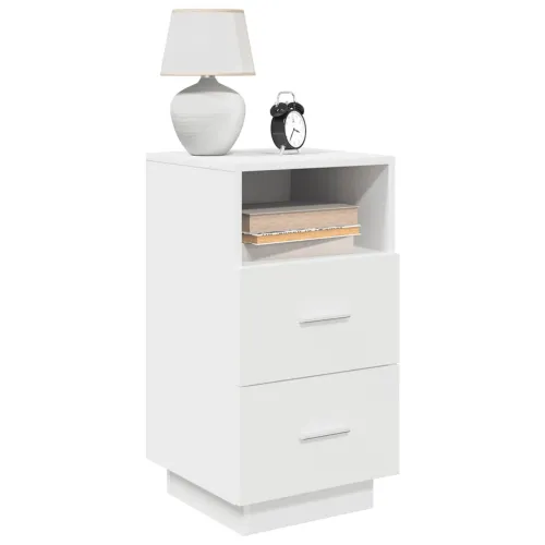 Noćni ormarići 2 kom s 2 ladice bijeli 36x36x68 cm - Bijela 2 Cijena