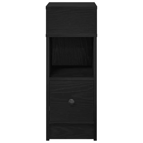 Noćni ormarići 2 kom s ladicom crni 25x31x66 cm - Crna 2 Cijena