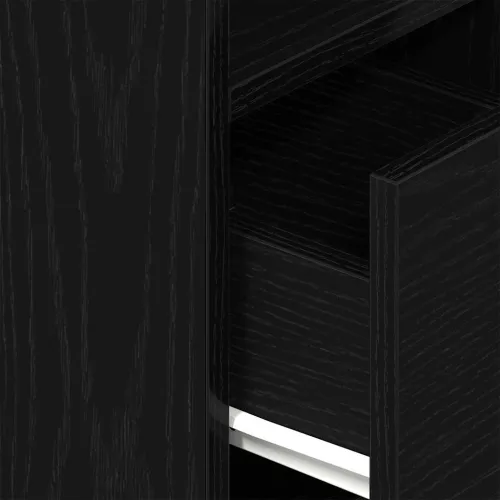 Noćni ormarići 2 kom s ladicom crni 25x31x66 cm - Crna 2 Cijena