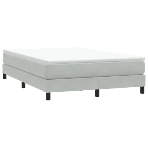 Box Spring krevet bez madraca svijetlo sivi 160x210 cm samt - Svjetlosiva 25 cm 160 x 210 cm Cijena