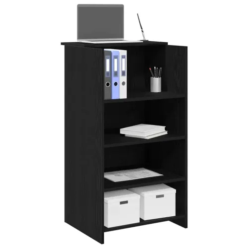 Recepcijski stol crni 55x50x103,5 cm izrađeno drvo - Crna 55 x 50 x 103.5 cm Crna 55 x 50 x 103.5 cm Cijena