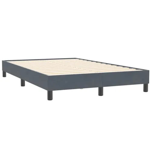 Box Spring krevet bez madraca tamno sivi 120x210 cm samt - Tamno siva 25 cm 120 x 210 cm Cijena