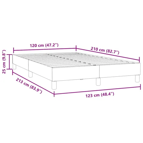 Box Spring krevet bez madraca tamnozeleni 120x210 cm samt - Tamnozelena 25 cm 120 x 210 cm Cijena