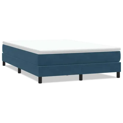 Box Spring krevet bez madraca tamnoplavi 140x210 cm samt - Tamno plava 25 cm 140 x 210 cm Cijena