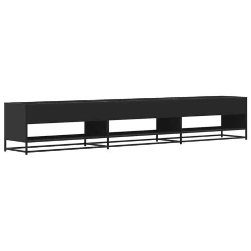 TV ormarić crni 270x40x46 cm izrađeno drvo - Crna 1 270 cm Crna Cijena