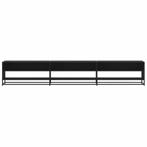 TV ormarić crni 270x40x46 cm izrađeno drvo - Crna 1 270 cm Crna Cijena